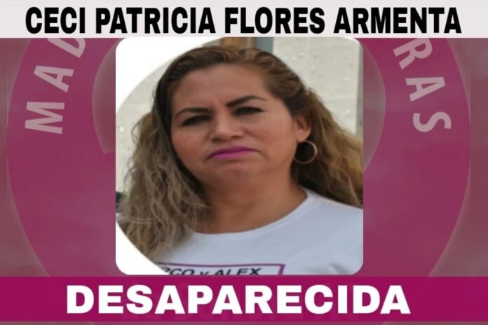 Ceci Flores fue reportada hoy como desaparecida junto con policías estatales.