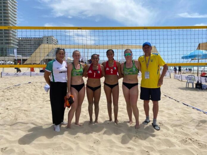 Alexa Bucio y Ashley Silva vencieron a Ucrania dentro del Mundial de Voleibol de Playa en Grecia.