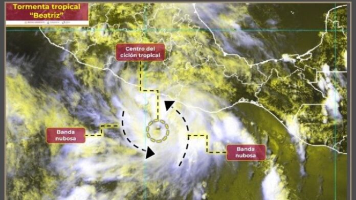 De acuerdo al SMN ‘Beatriz’ traerá consigo diversas tormentas eléctricas